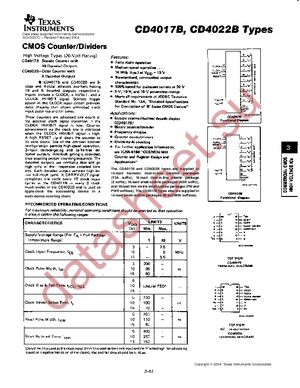 CD4017BE datasheet  